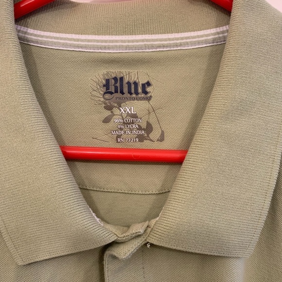 Men’s short sleeve shirt XXL blue pronto uomo. EUC - Picture 2 of 2